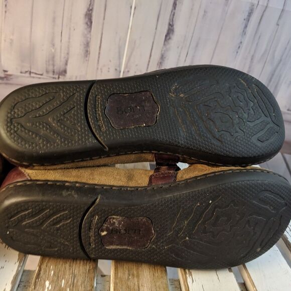 Born boc leather 7 womens shoes flats comfort mary - Picture 7 of 7